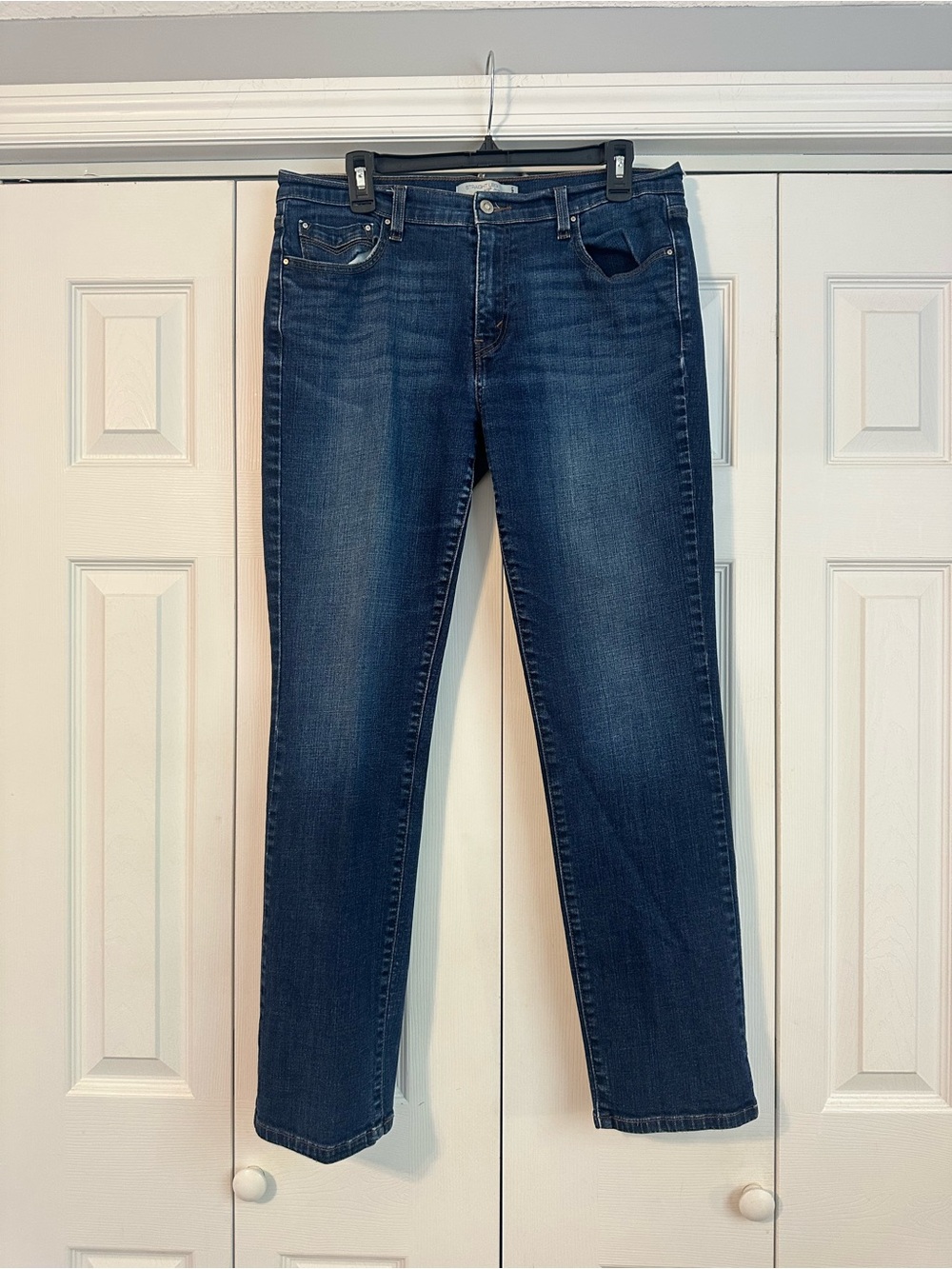 Levi's 505 Straight Leg Women's Jeans - Dark Indigo Blue